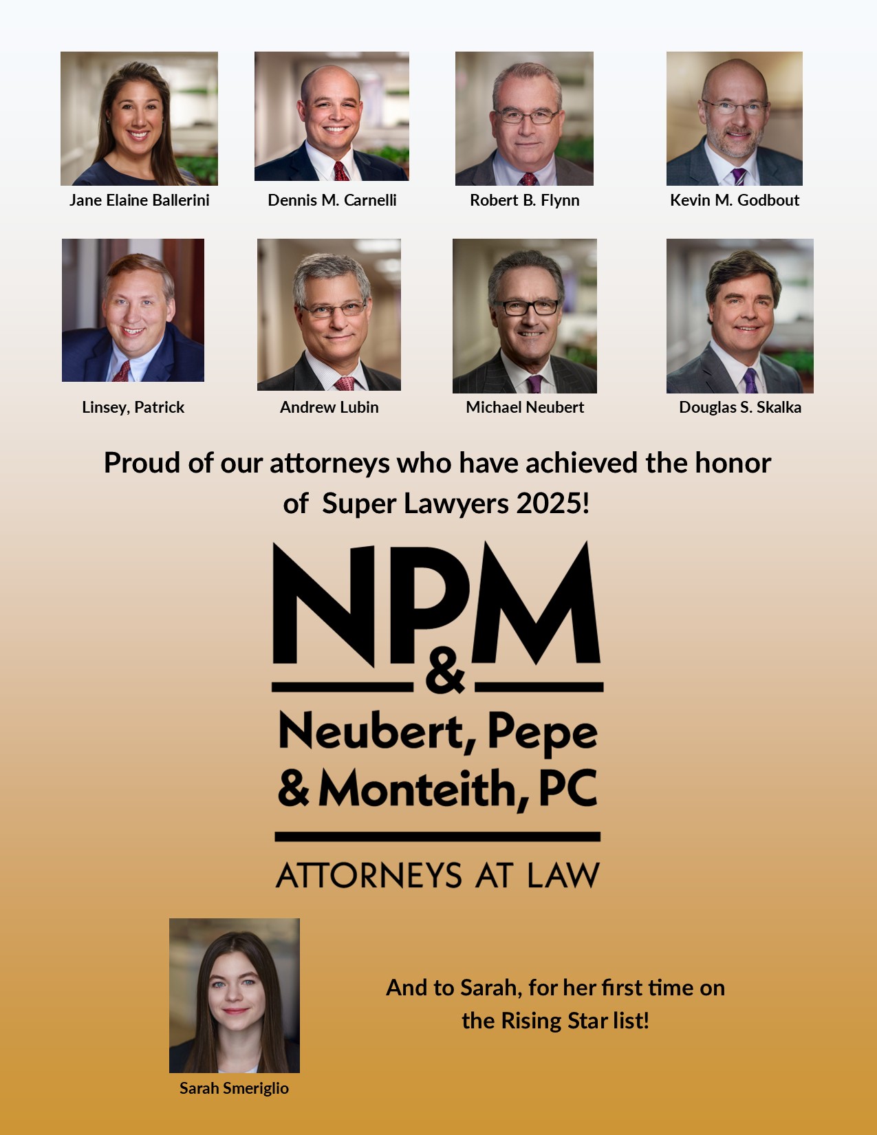 Neubert, Pepe & Monteith, P.C. attorneys honored by Super Lawyers