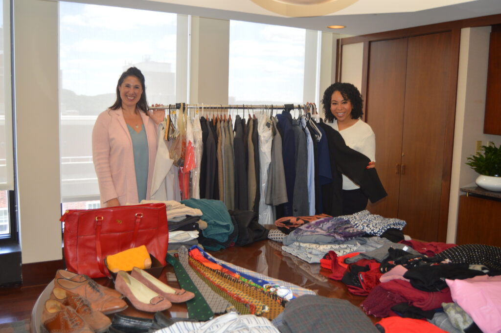 Attorney Jane Ballerini welcomed Dress for Success and The WorkPlace following a successful clothing drive
